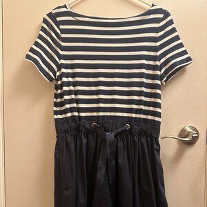 EUC - Kate Spade Broome Street Dress - Navy Blue/White - Size US S